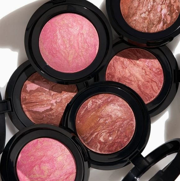 Laura Geller Blush-N-Brighten Baked Makeup Marble Color: Pink Grapefruit NWT - Picture 6 of 16